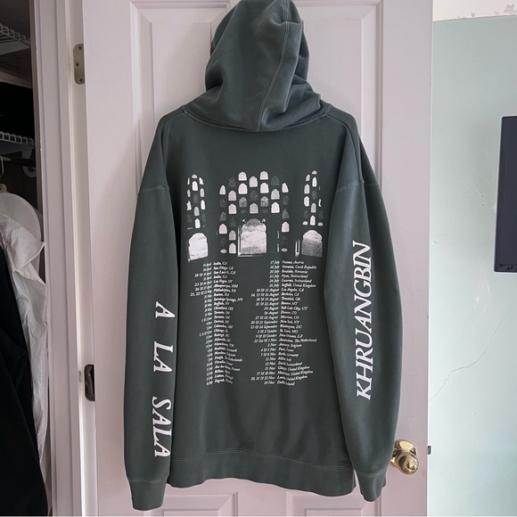 EUC Khruangbin A La Sala Green Hoodie 2XL XXL - Picture 8 of 13